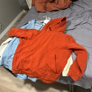 Lulu Orange Hooded Sweatshirt